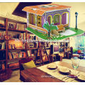 Dream Villa Series Studyroom Style DIY Wooden House Puzzle with furniture